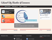 Tablet Screenshot of calumetcitychamber.com